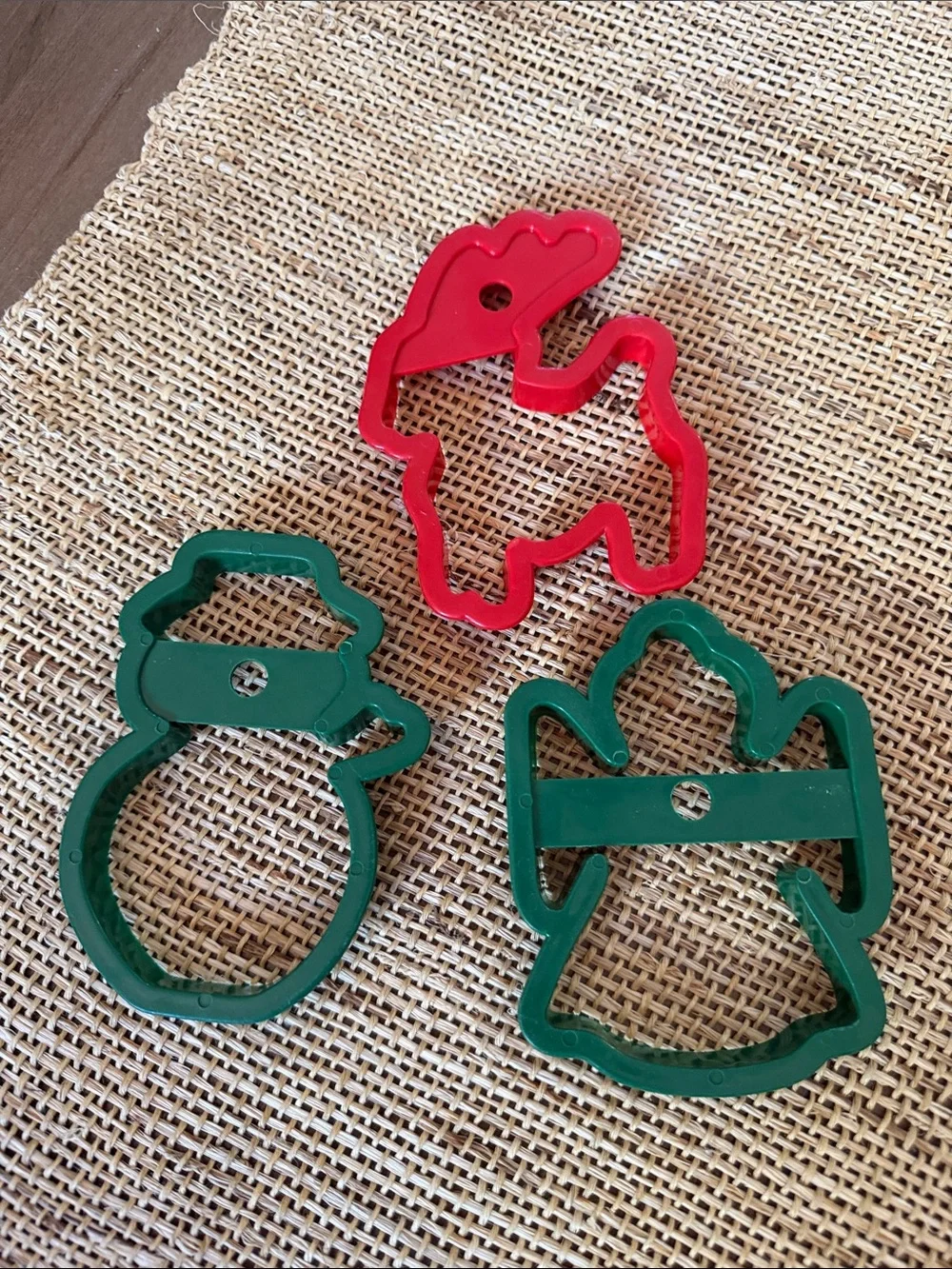 Assorted Holiday Cookie Cutters - Green and Red